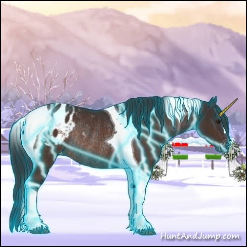Horse Color:Thunderstruck Brown Tobiano Blanket Rabicano 