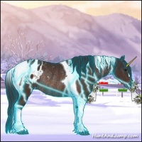 Horse Color:Thunderstruck Brown Tobiano Blanket Rabicano 