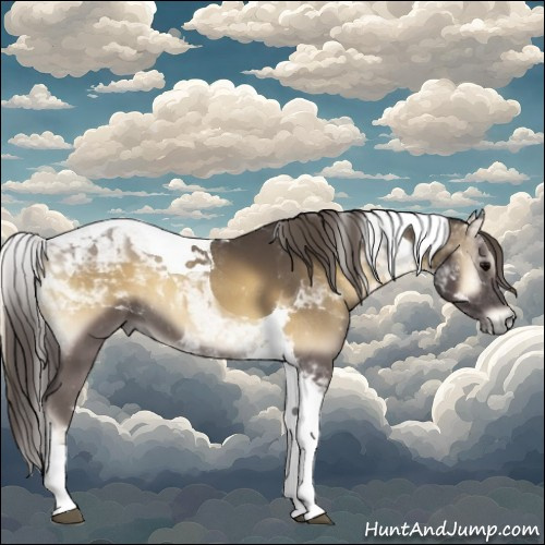 Horse Color:Smoky Blue Onyx Tobiano 