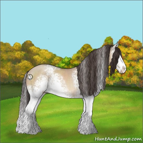 Horse Color:White Spotted Sable Champagne Dun Splash