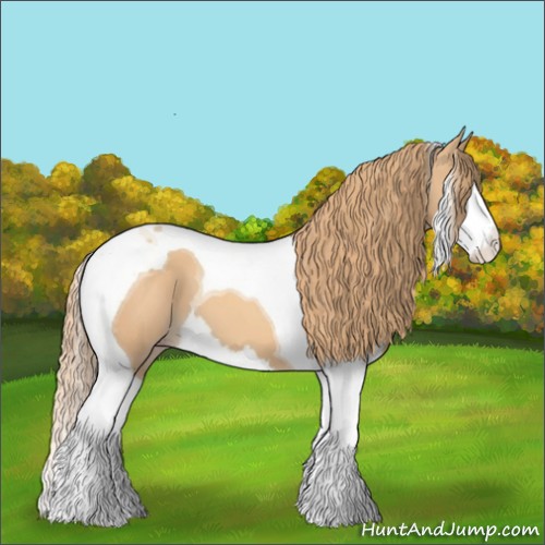 Horse Color:Gold Champagne Splash Tobiano 