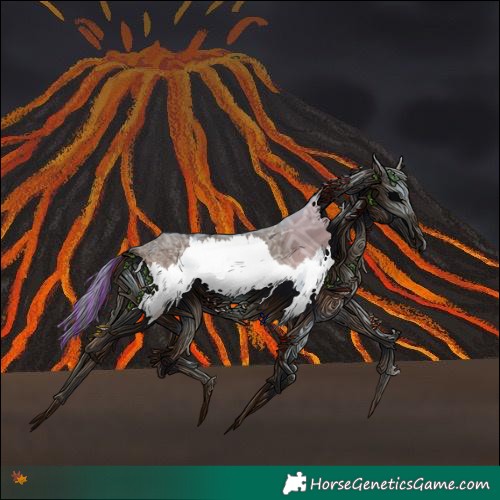 Horse Color:Painted Brown Ice Dun Splash 