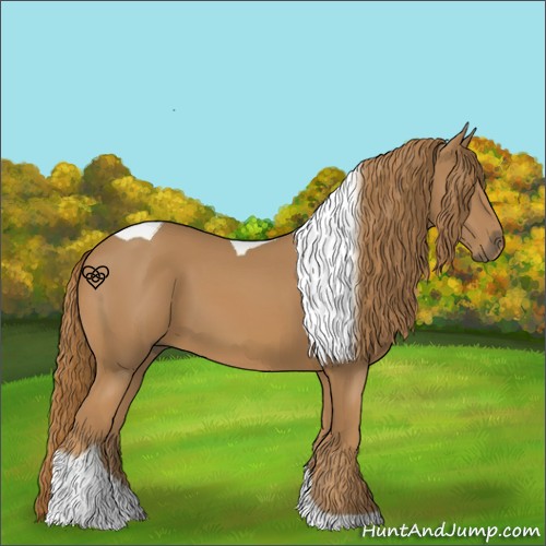 Horse Color:Chestnut Tobiano