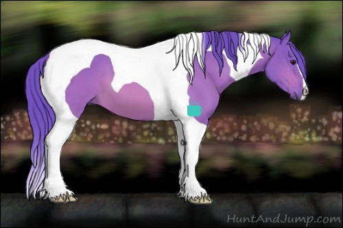 Horse Color:Watercolor Brown Tobiano 