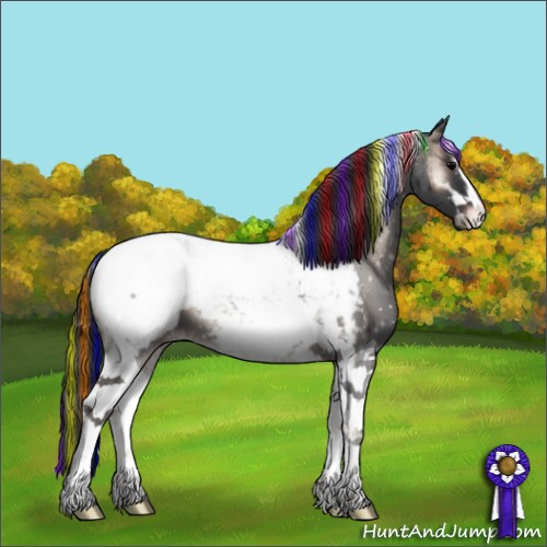 Horse Color:Painted Blue Onyx Sabino Tobiano Appaloosa Brindle