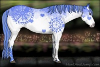 Horse Color:Painted Watercolor White Spotted Bay 