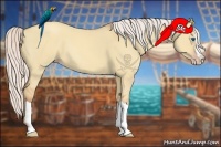 Horse Color:Silver Classic Champagne Dun Splash Frame 