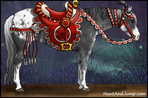 Horse Color:White Spotted Black Appaloosa 