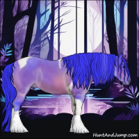Horse Color:Watercolor Brown Tobiano Rabicano 