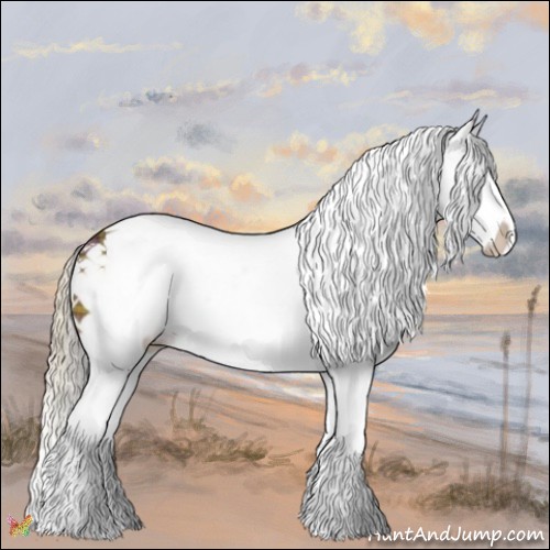 Horse Color:Plaid  White Spotted Silver Brown Splash 
