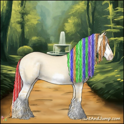 Horse Color:Painted Gold Cream Champagne Dun Splash Rabicano