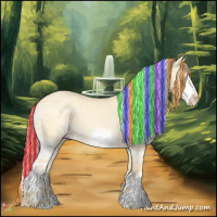 Horse Color:Painted Gold Cream Champagne Dun Splash Rabicano 