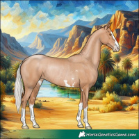 Horse Color:Silver Black Pearl Rabicano 