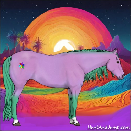 Horse Color:Watercolor Buckskin Roan 