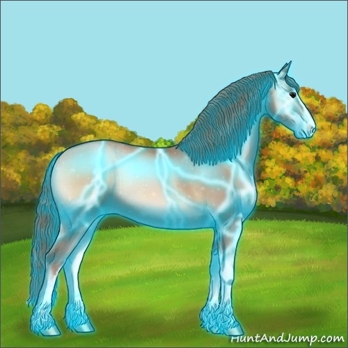 Horse Color:Thunderstruck Blue Onyx Pearl Sabino 
