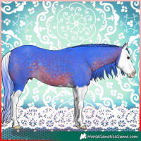 Horse Color:Watercolor Brown Splash