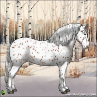 Horse Color:Silver Brown Sabino Appaloosa 