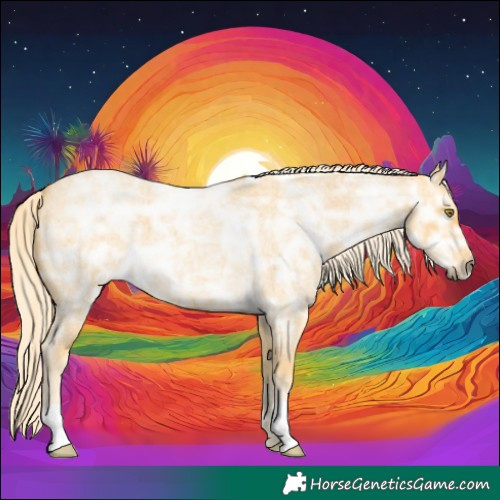 Horse Color:Palomino Ice Roan 