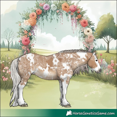 Horse Color:Gray White Spotted Silver Bay Ice Dun Splash 