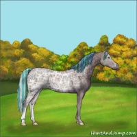 Horse Color:Painted Chocolate Silver Black Chinchilla Ice 