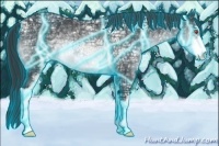 Horse Color:Thunderstruck Brown Chinchilla Ice Sabino Rabicano