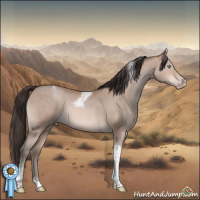 Horse Color:Sable Champagne Sabino Tobiano