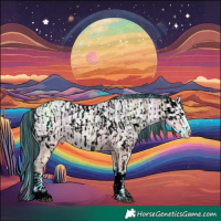 Horse Color:Painted Smoky Grullo Ice Tobiano Appaloosa  and Painted Bay Ice Splash 