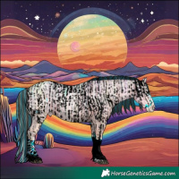 Horse Color:Painted Smoky Grullo Ice Tobiano Appaloosa  and Painted Bay Ice Splash 