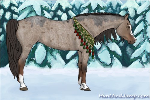 Horse Color:Liver Red Dun Roan Sabino 