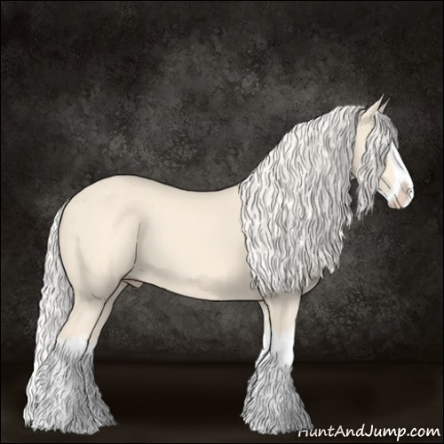 Horse Color:Cremello Splash  and Cremello Splash 