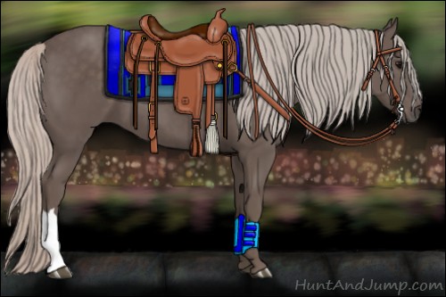 Horse Color:Silver Black 