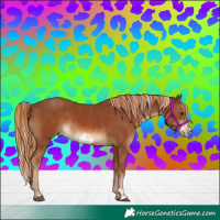 Horse Color:Chestnut Mushroom and Chestnut Frame