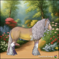 Horse Color:Watercolor White Spotted Silver Bay Varnish 