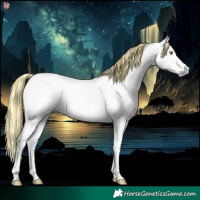 Horse Color:Gray Painted Gold Champagne 