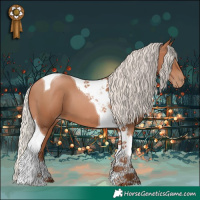 Horse Color:Silver Black Pearl Tobiano 