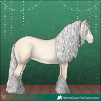 Horse Color:Silver Buckskin Pearl Rabicano 