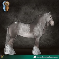 Horse Color:Platinum Liver Chestnut Tobiano 