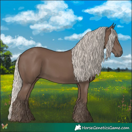 Horse Color:Silver Black 
