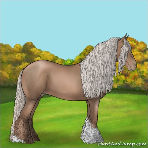 Horse Color:Silver Black Pearl Tobiano