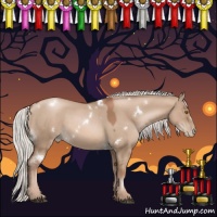 Horse Color:White Spotted Silver Grullo Pearl 