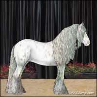 Horse Color:Silver Brown Ice Pearl Sabino Near Leopard 