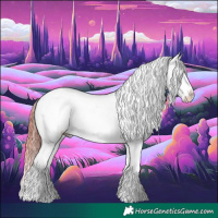 Horse Color:Classic Champagne Ice Snowdrop Pearl Onyx Sabino Splash Tobiano Blanket Rabicano