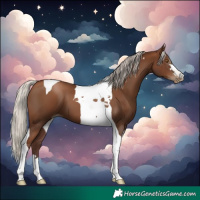 Horse Color:Gray Silver Black Pearl Tobiano 