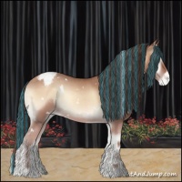 Horse Color:Painted White Spotted Classic Champagne Onyx Appaloosa