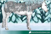 Horse Color:Plaid  Liver Chestnut Chinchilla Ice Mushroom Splash 