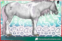 Horse Color:Painted Silver Brown Chinchilla Ice Roan Onyx Tobiano 