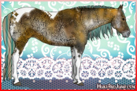 Horse Color:Painted Silver Brown Ice Onyx Tobiano 