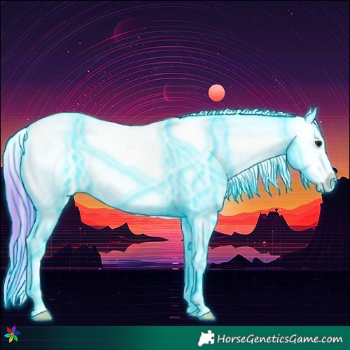 Horse Color:Thunderstruck Watercolor Bay Appaloosa
