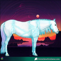Horse Color:Thunderstruck Watercolor Bay Appaloosa 