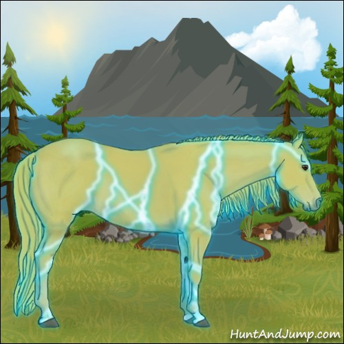 Horse Color:Thunderstruck Watercolor Chestnut Sabino 